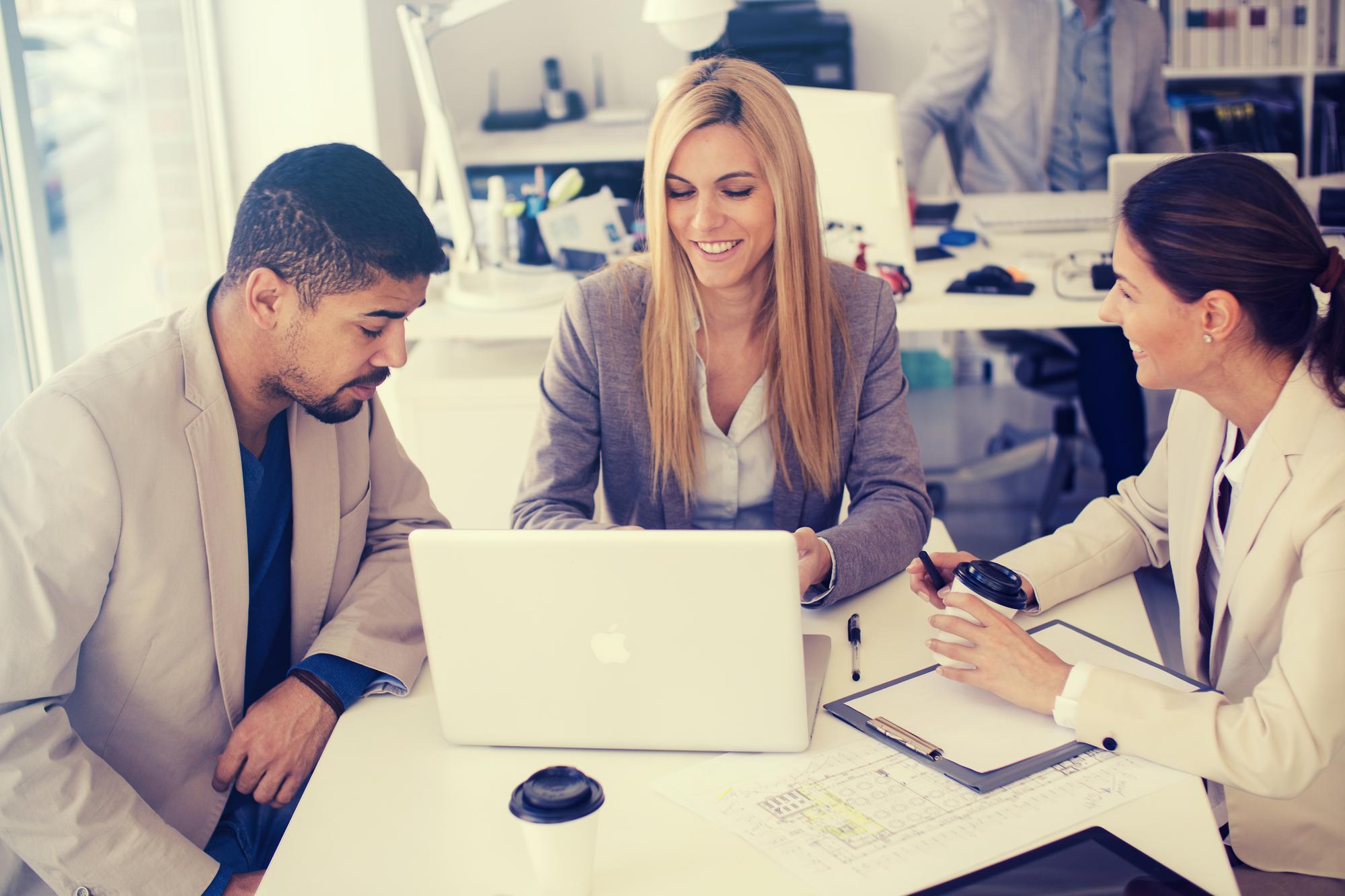 Consultation meeting in modern office
